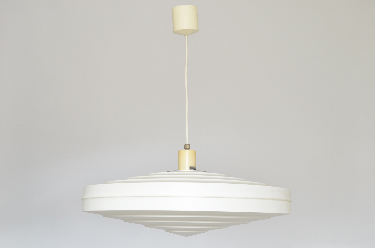 Weiße Deckenleuchte by Aloys F. Gangkofner for Erco Leuchten, Germany 1962