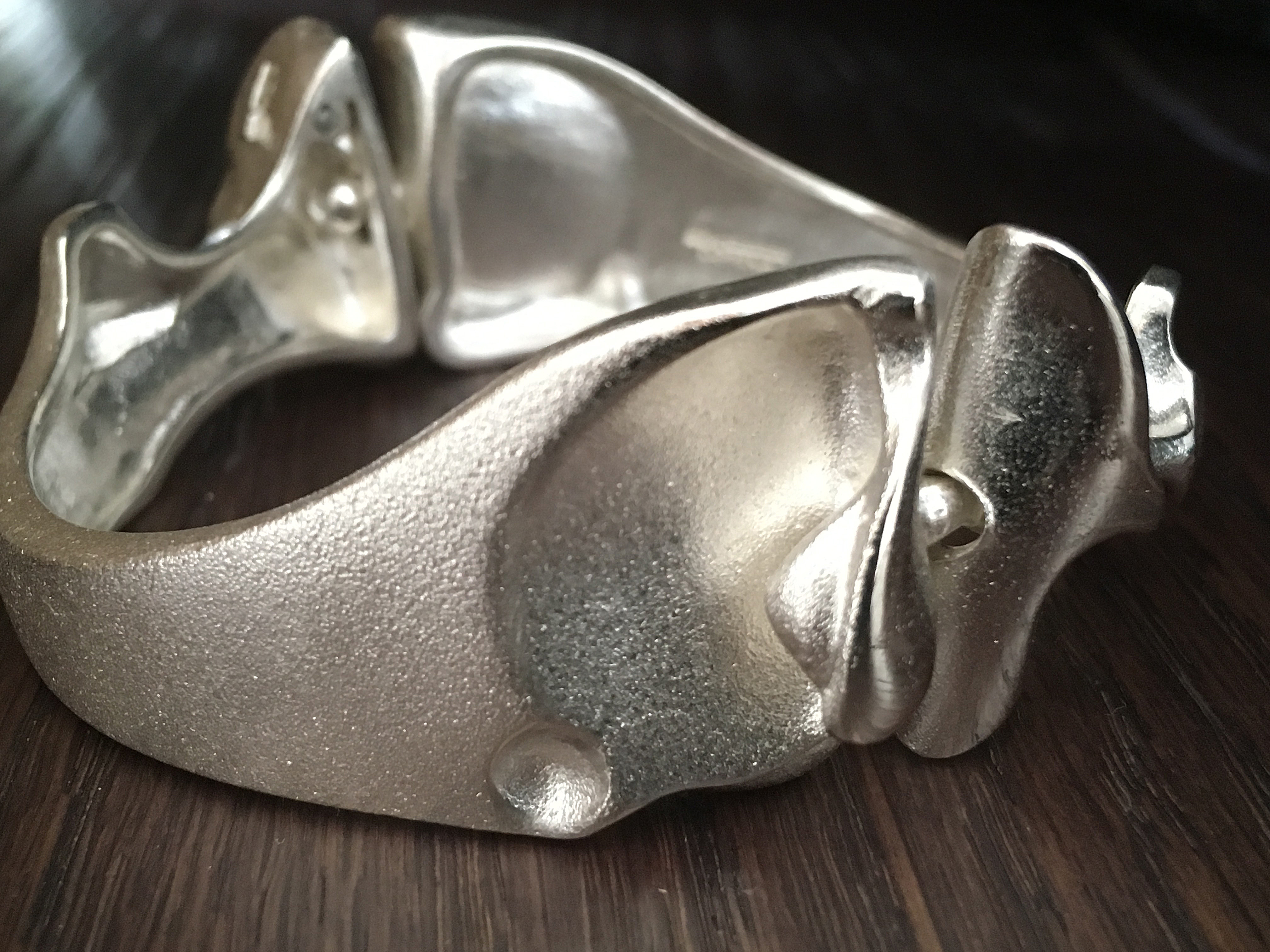“SOLD” Lapponia Bracelet “Zelda“ Sterling Silver, designed by Björn Weckström for Lapponia in 1976. Original Vintage Bracelet Bangle “Zelda“  Finland signed Lapponia Z7.