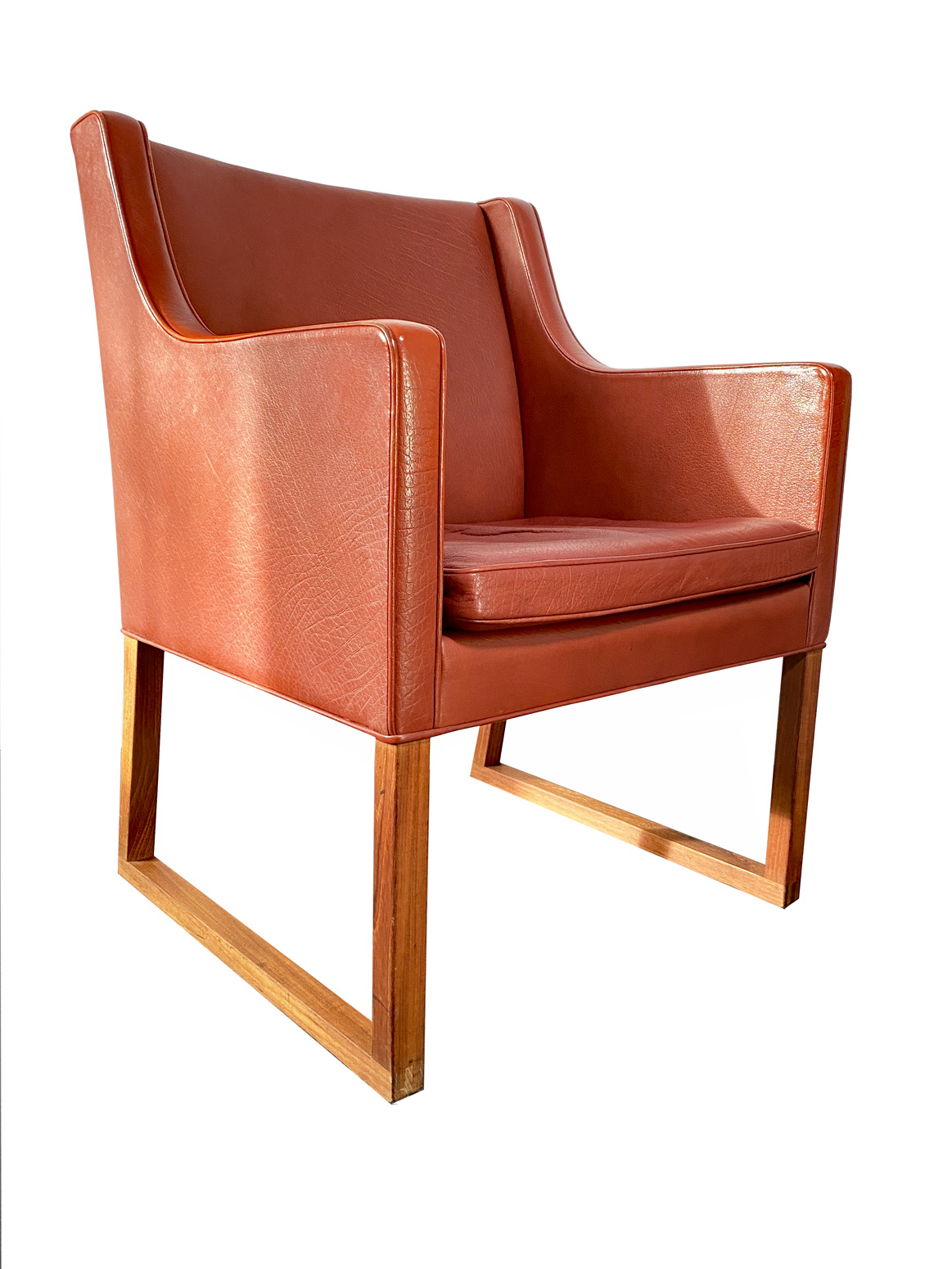 Armchair by Børge Mogensen for Fredericia Stolefabrik. Made in Denmark. Model Nr. 3246/t44 Serie Nr. 477