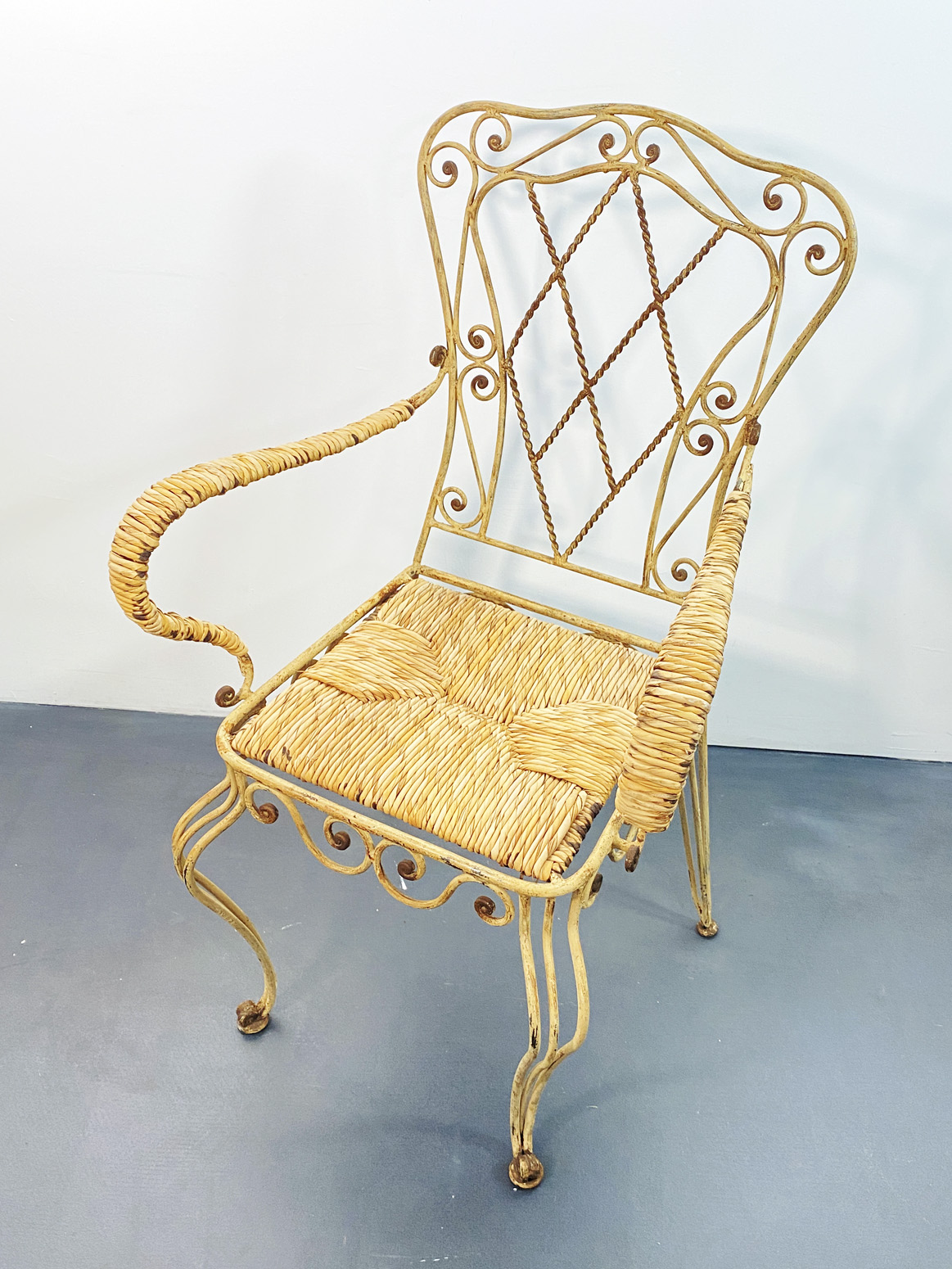 Art Nouveau Garden Chair, Iron, France around 1900.