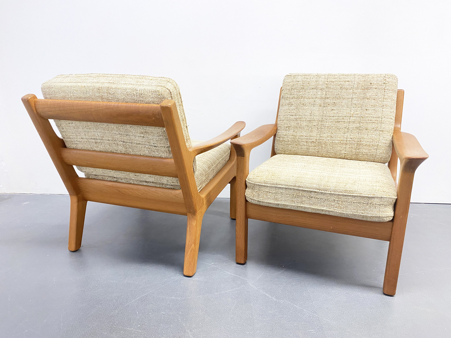Mid Century Armlehnsessel Sessel Teak von Juul Kristensen für Glostrup, Dänemark, 60er