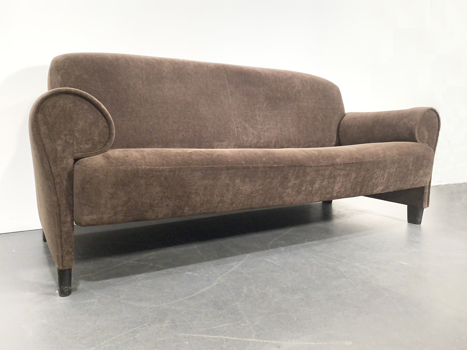 De Sede Sofa DS-90, brown Upholstery Fabric, by Anita Schmidt for De Sede, Switzerland, 1992.