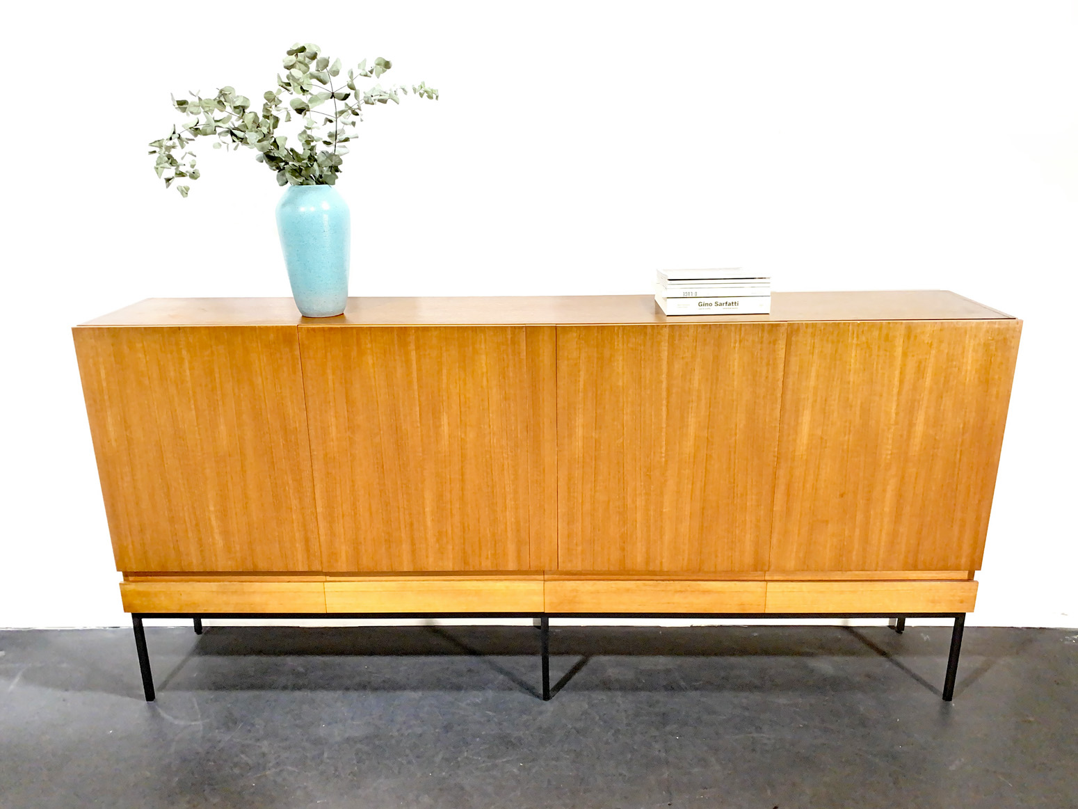Teak Highboard von Dieter Wäckerlin für Behr, Deutschland, 1960er
