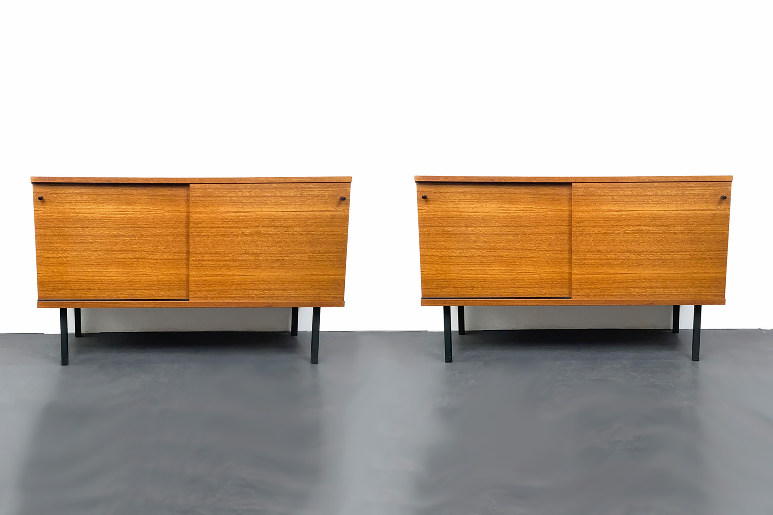 2er Set Mid-Century Teak Sideboard von Günter Renkel für Rego, Deutschland, 1960er.
