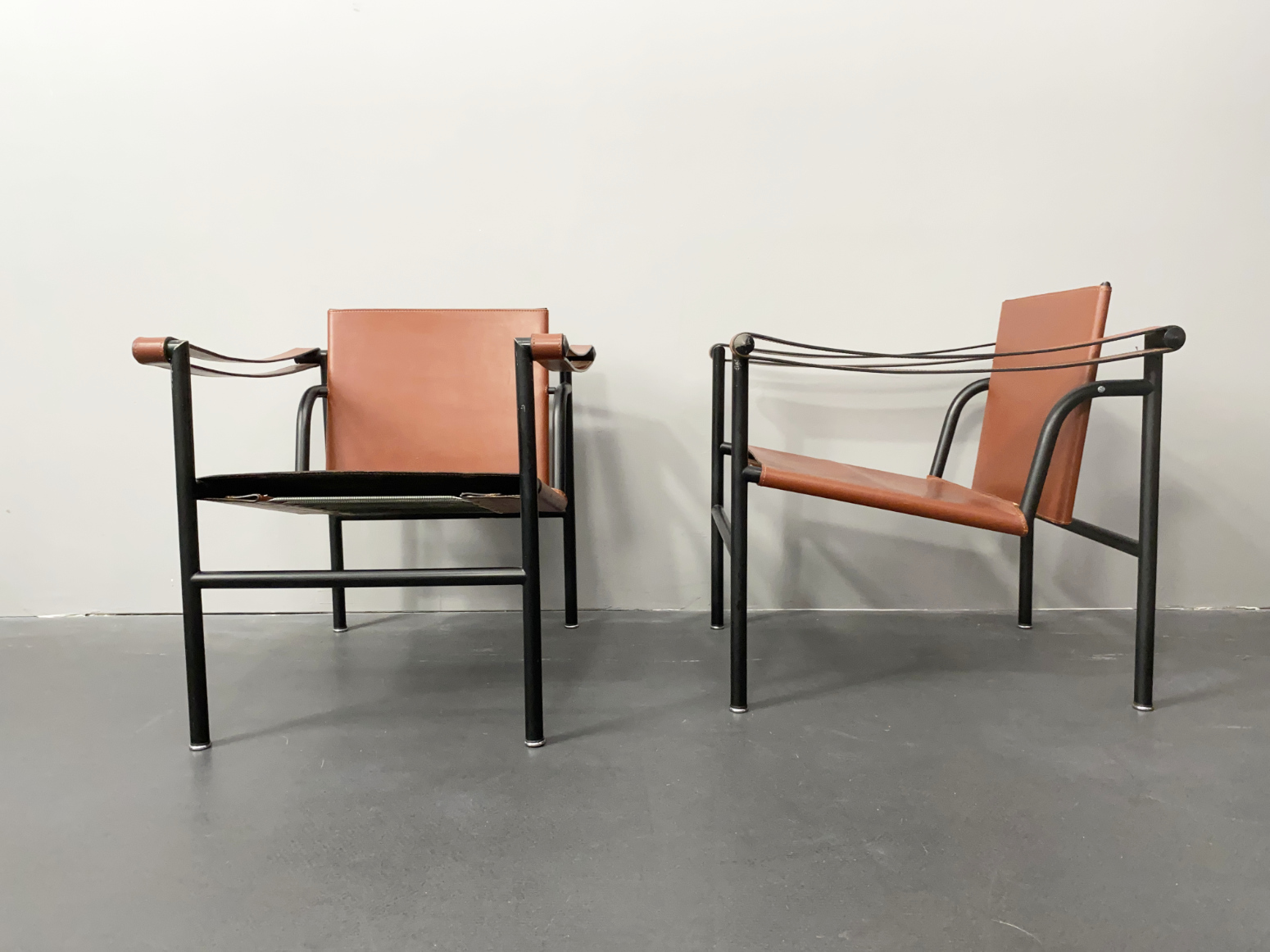 LC1 Armlehnstuhl von Le Corbusier, Pierre Jeanneret und Charlotte Perriand für Cassina, Italien, 70er