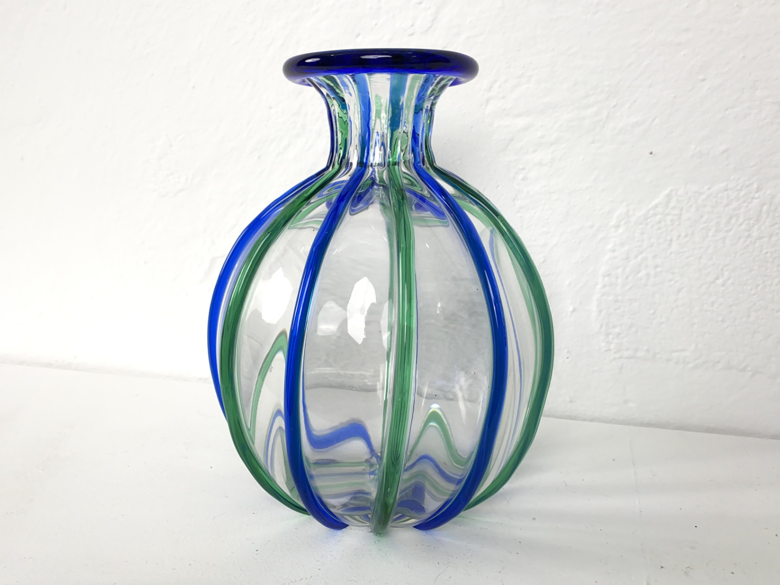 Vase, Murano Glas, von Archimede Seguso für Seguso, Italien, 70er