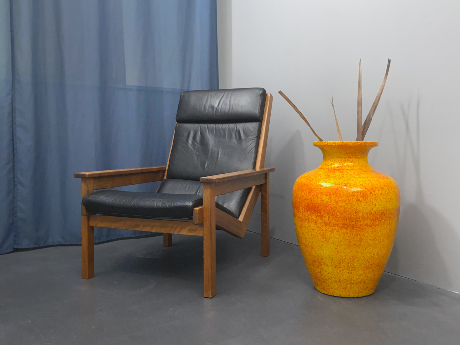 Teak Lotus Armlehnstuhl/Lehnstuhl, Leder, von Rob Parry für Gelderland, Niederlande, 1960er