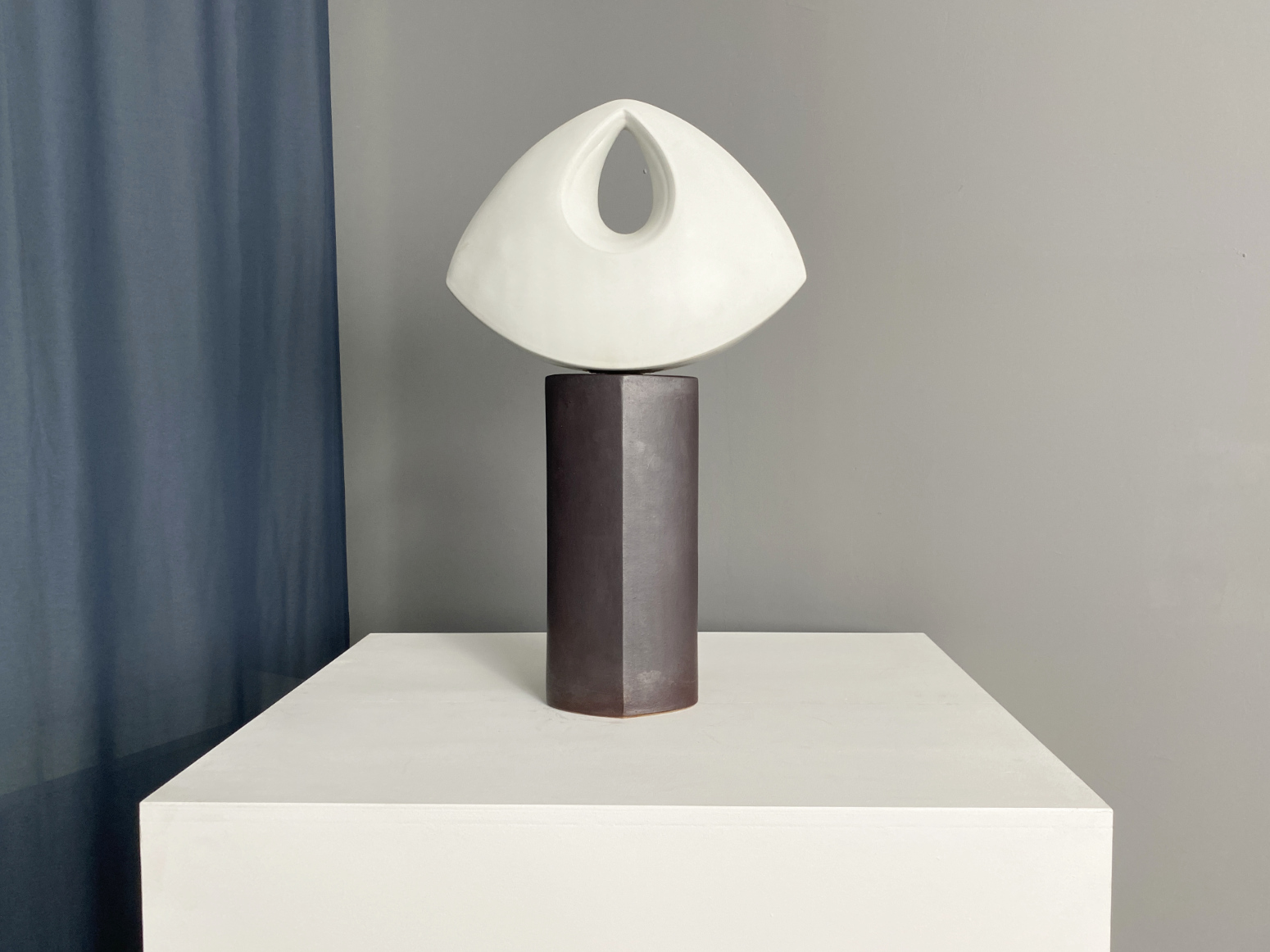 Keramik Skulptur von Elly & Wilhelm Kuch, Studiokeramik 60er Jahre, Deutschland