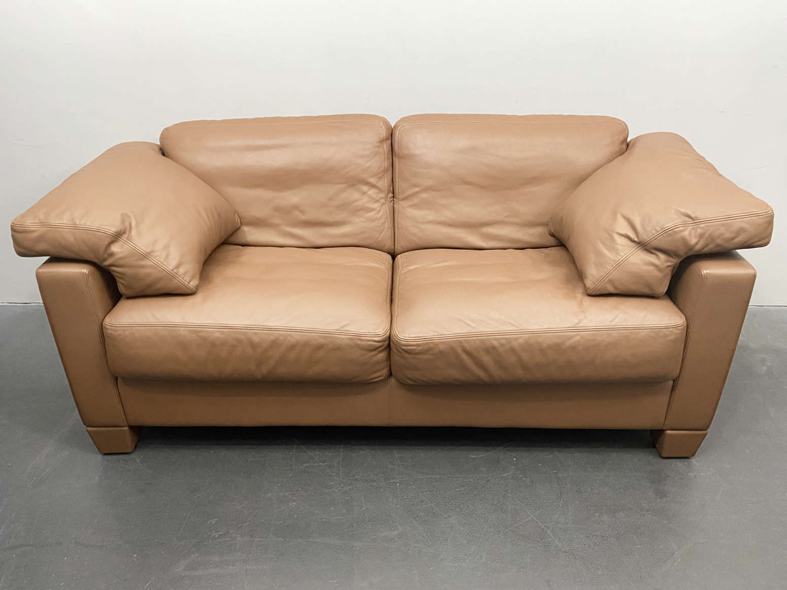 DS-17 Leather Sofa by De Sede, Cognac Brown, Switzerland 90s