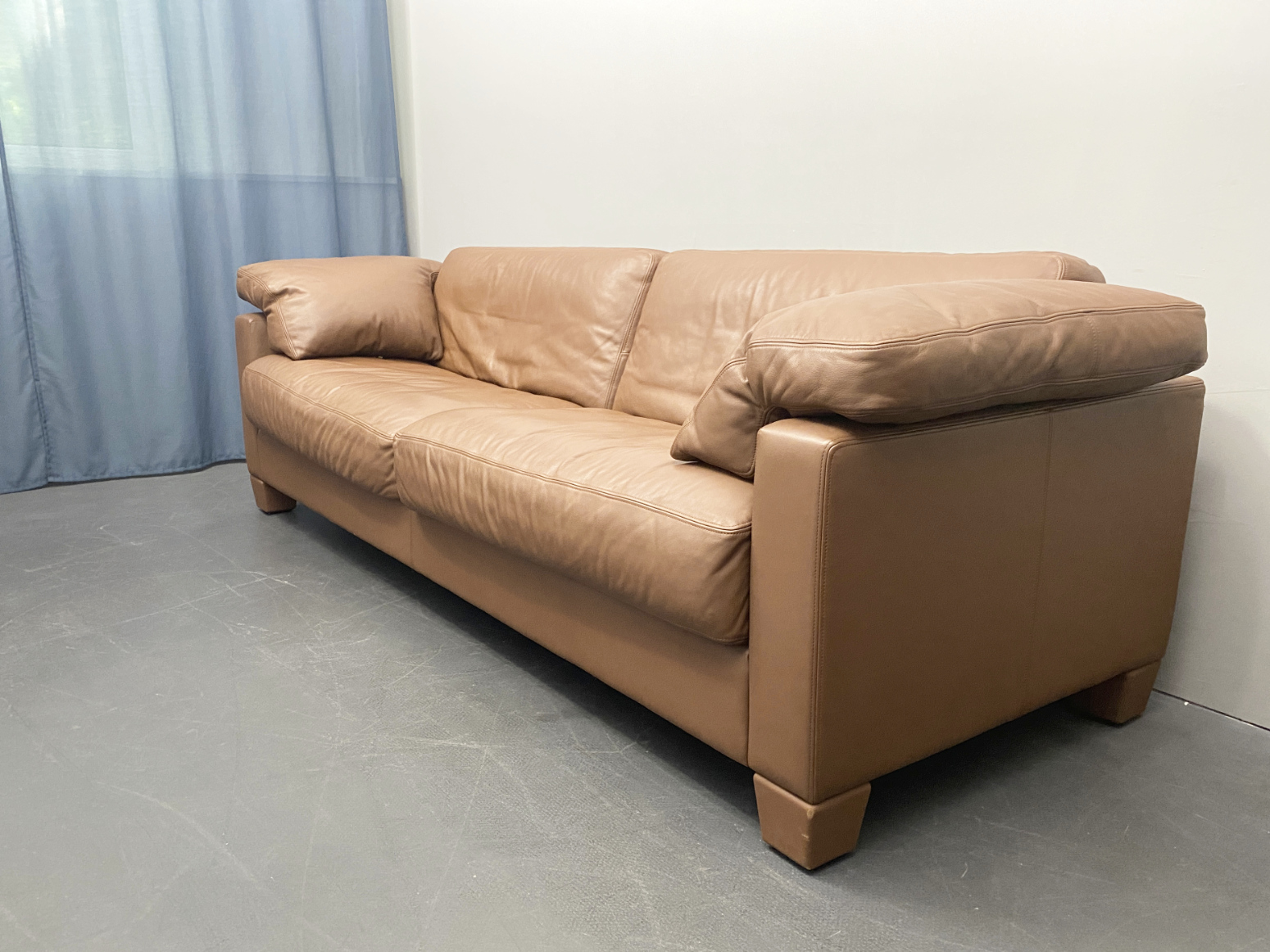 DS-17 Ledersofa von De Sede in Cognac braun, Schweiz 90er