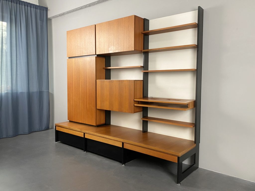 Cultivation Teak Holz Wand Regal System Dieter Waeckerlin, Behr
