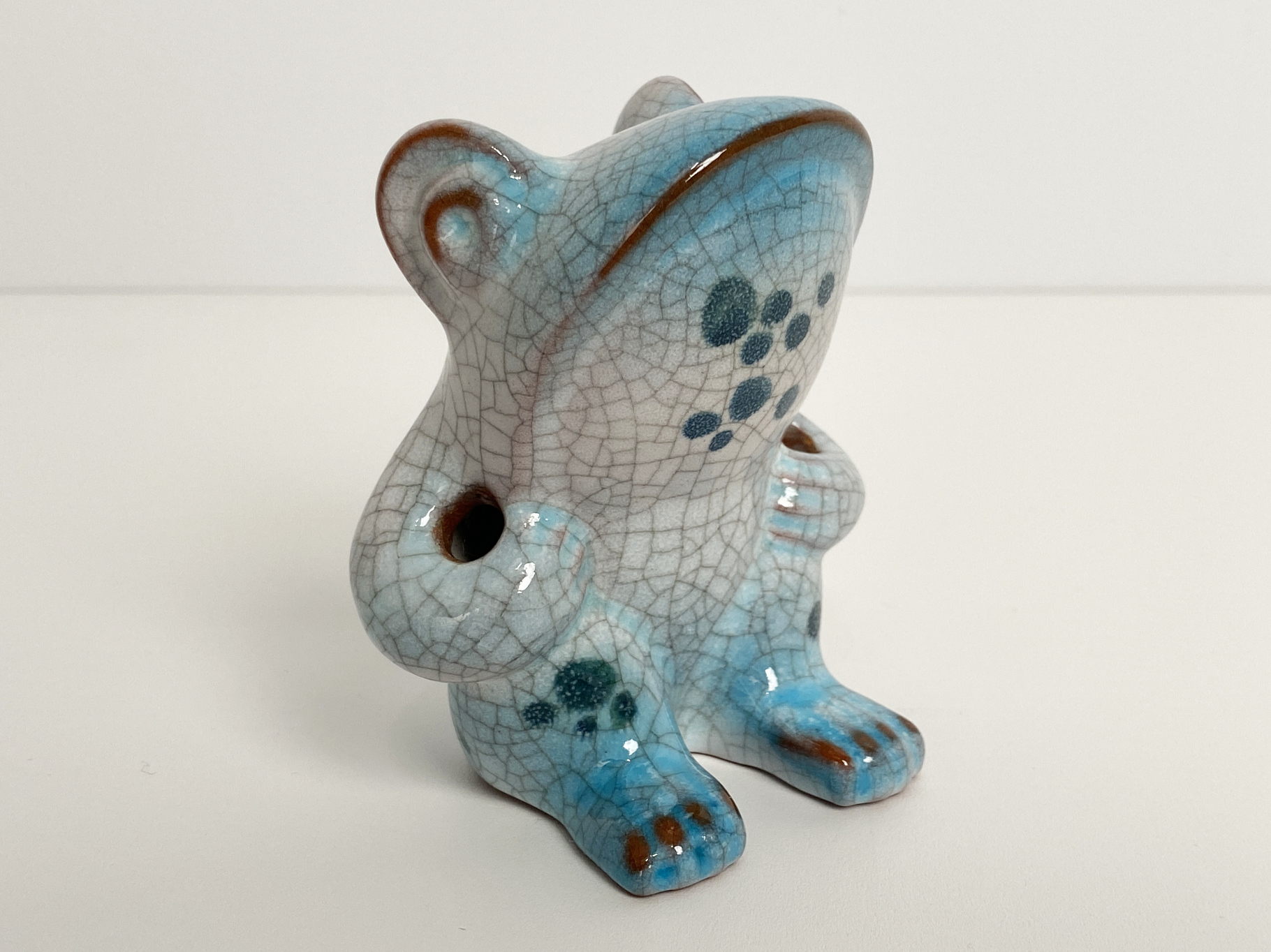 Frog Ceramic Figure by Walter Bosse for Karlsruher Majolika, Germany, 1950s