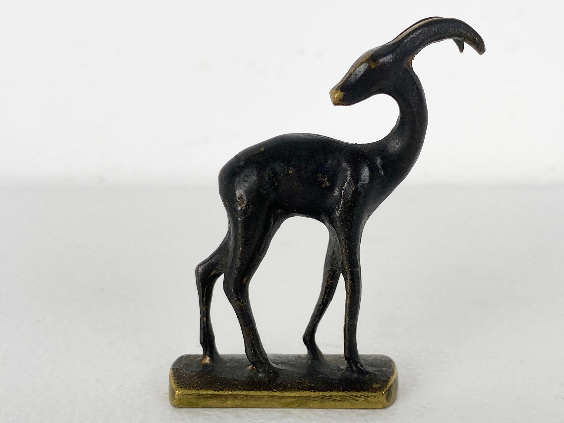 Antelope / Gazelle Bronze Figure by Hertha Baller, Austria, 1950s