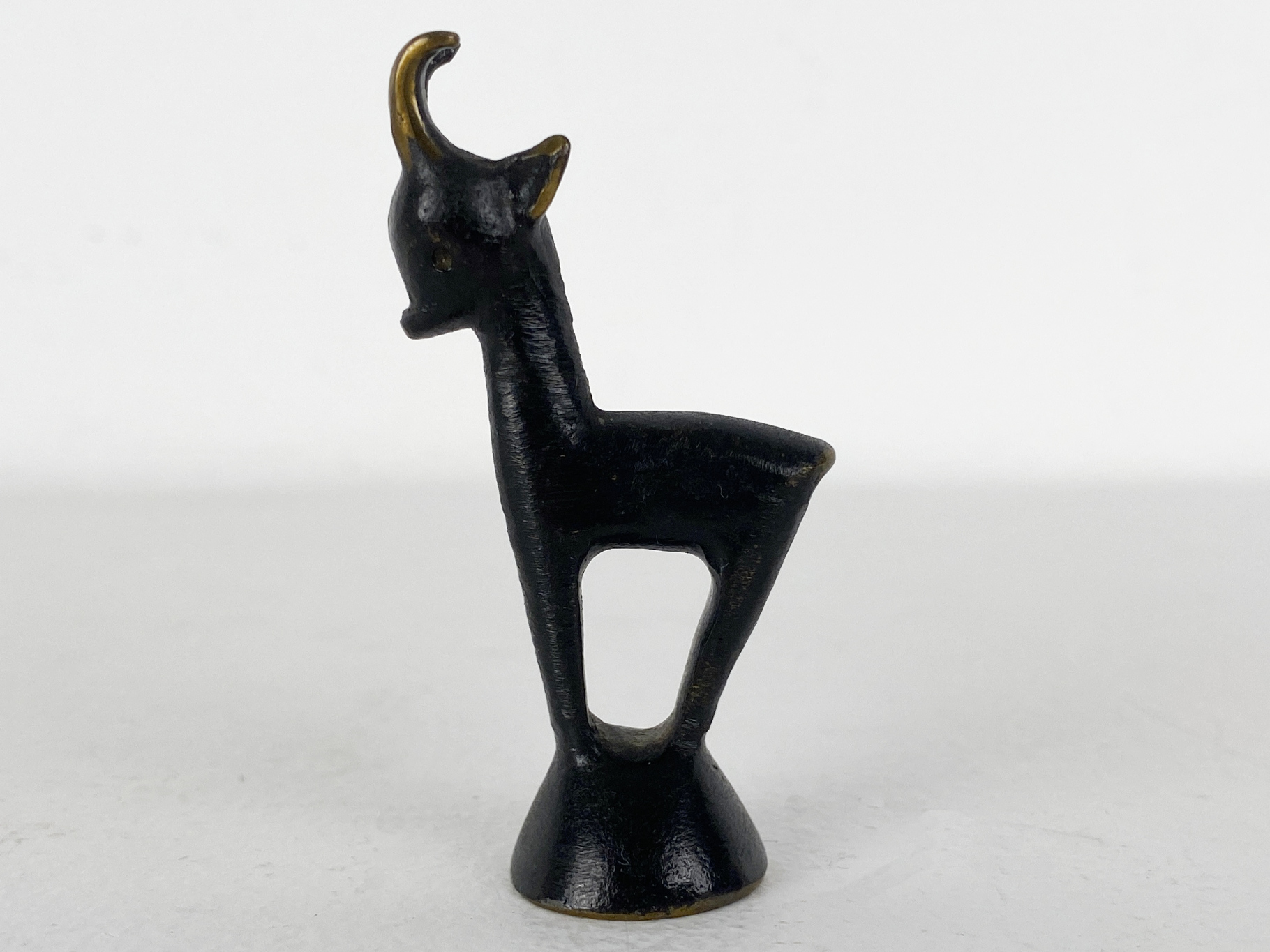 Chamois Bronze Figure by Hertha Baller, Austria, 1950s