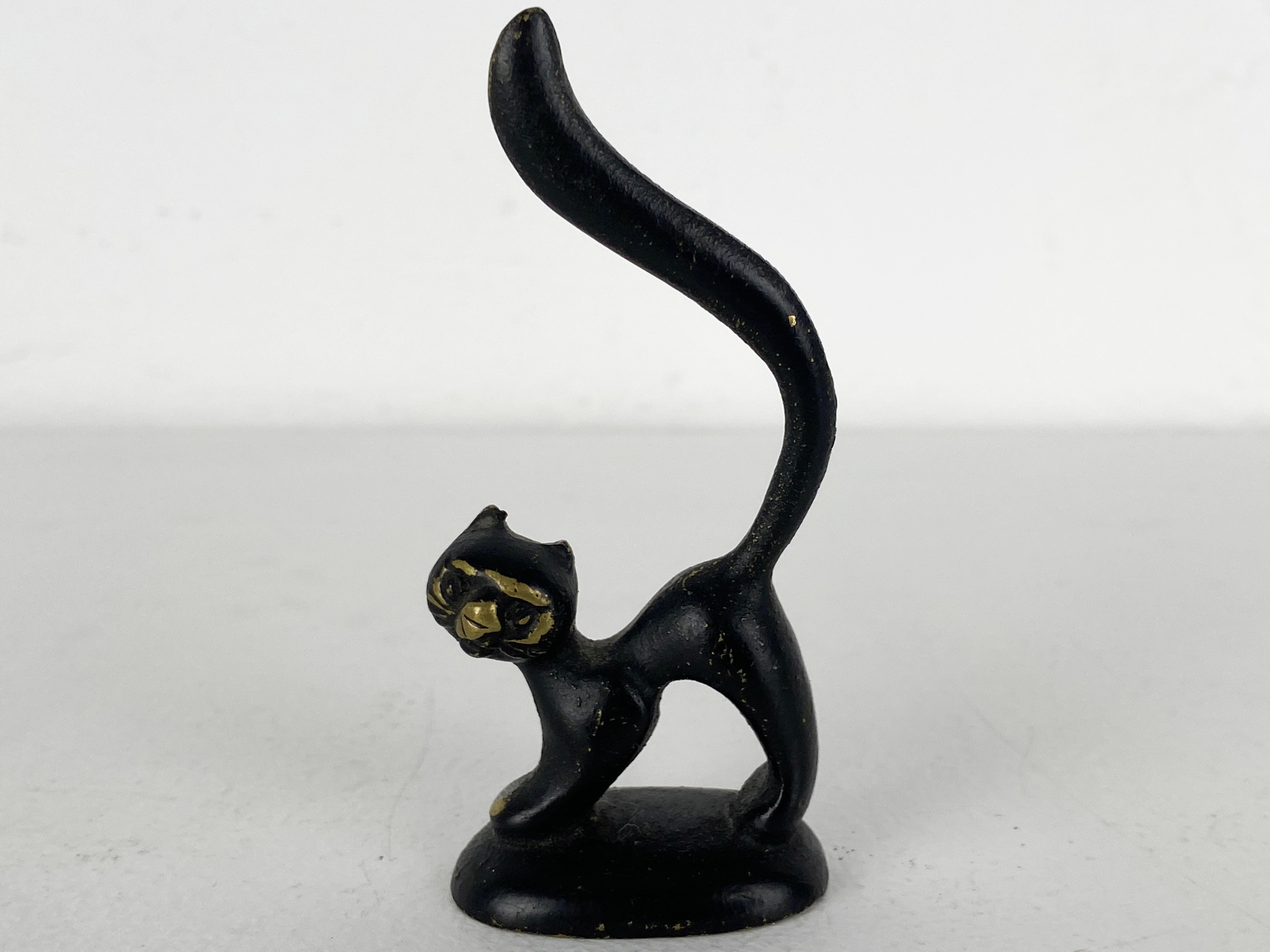 Cat Bronze Figure by Hertha Baller, Austria, 1950s