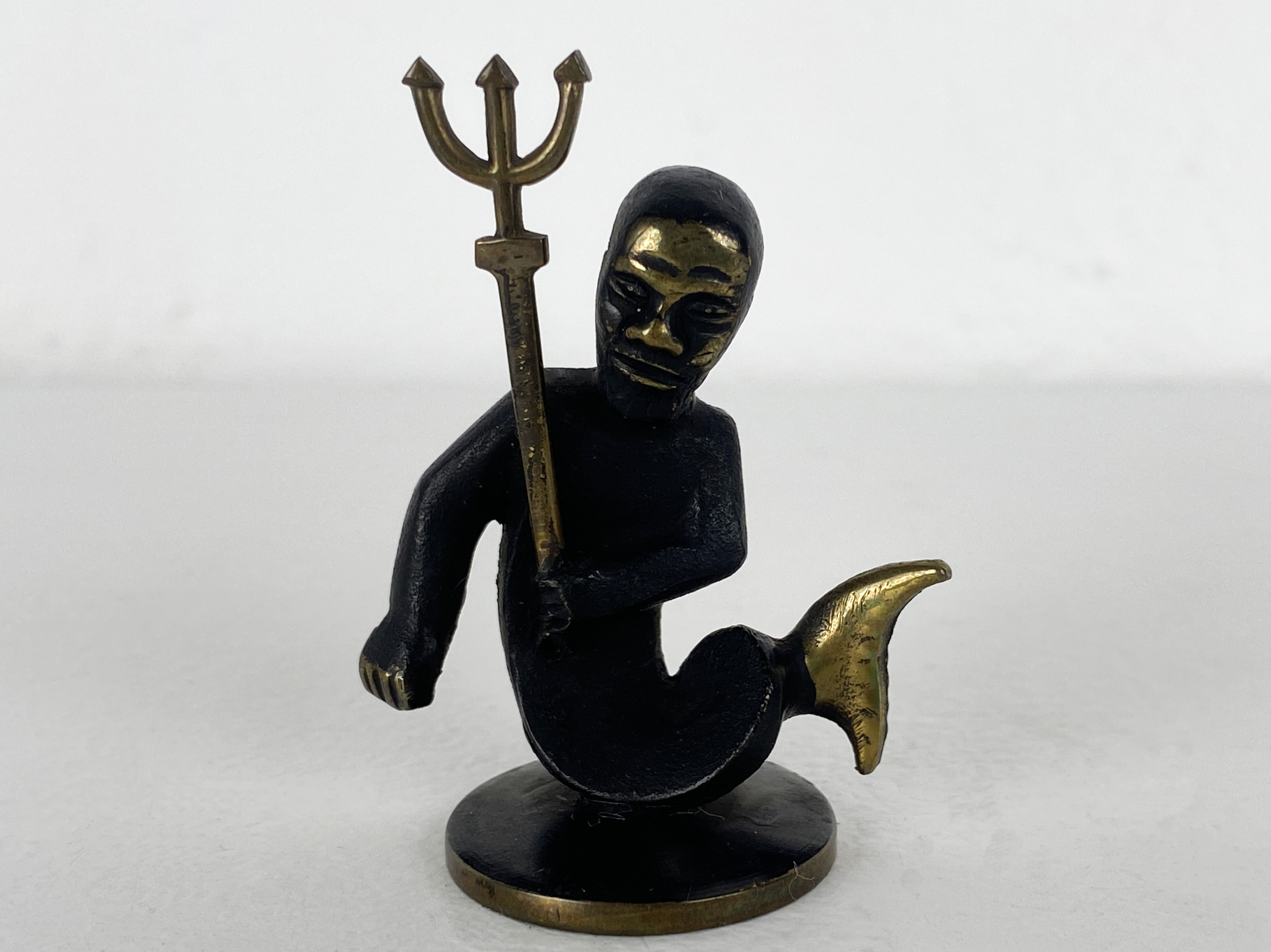 Neptune Bronze Figure by Hertha Baller, Austria, 1950s