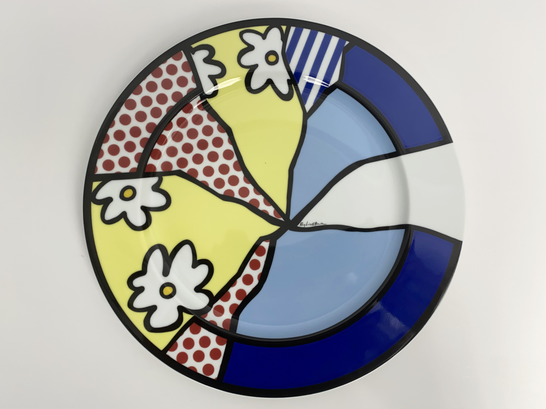 Roy Lichtenstein, Artist Plate limited 800/3000 for Rosenthal, Germany, 1990s