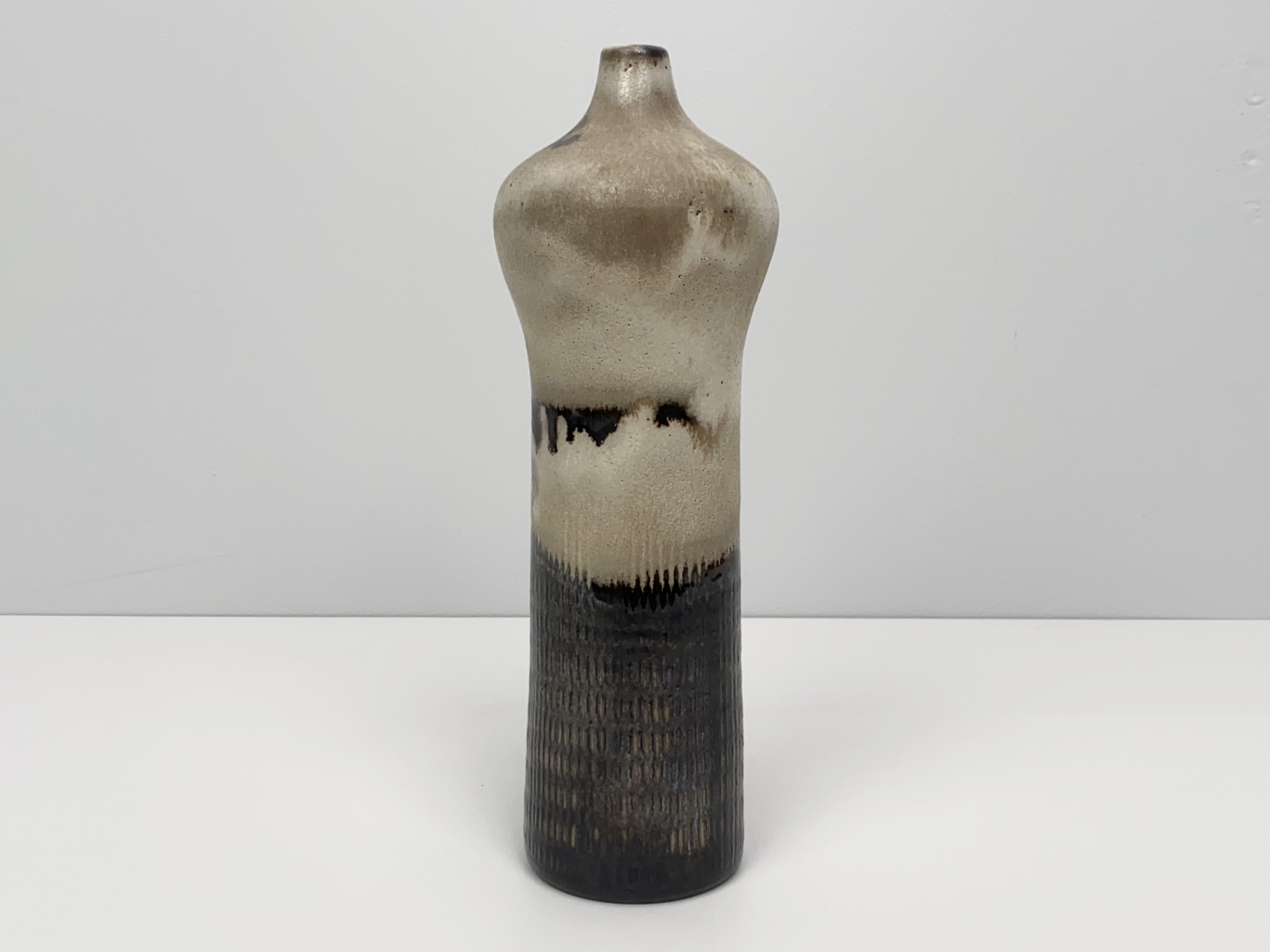 Vase, Ceramic, Earthenware, Unique Piece, gradient Colours, glazed, by Wilhelm & Elly Kuch, 1970s