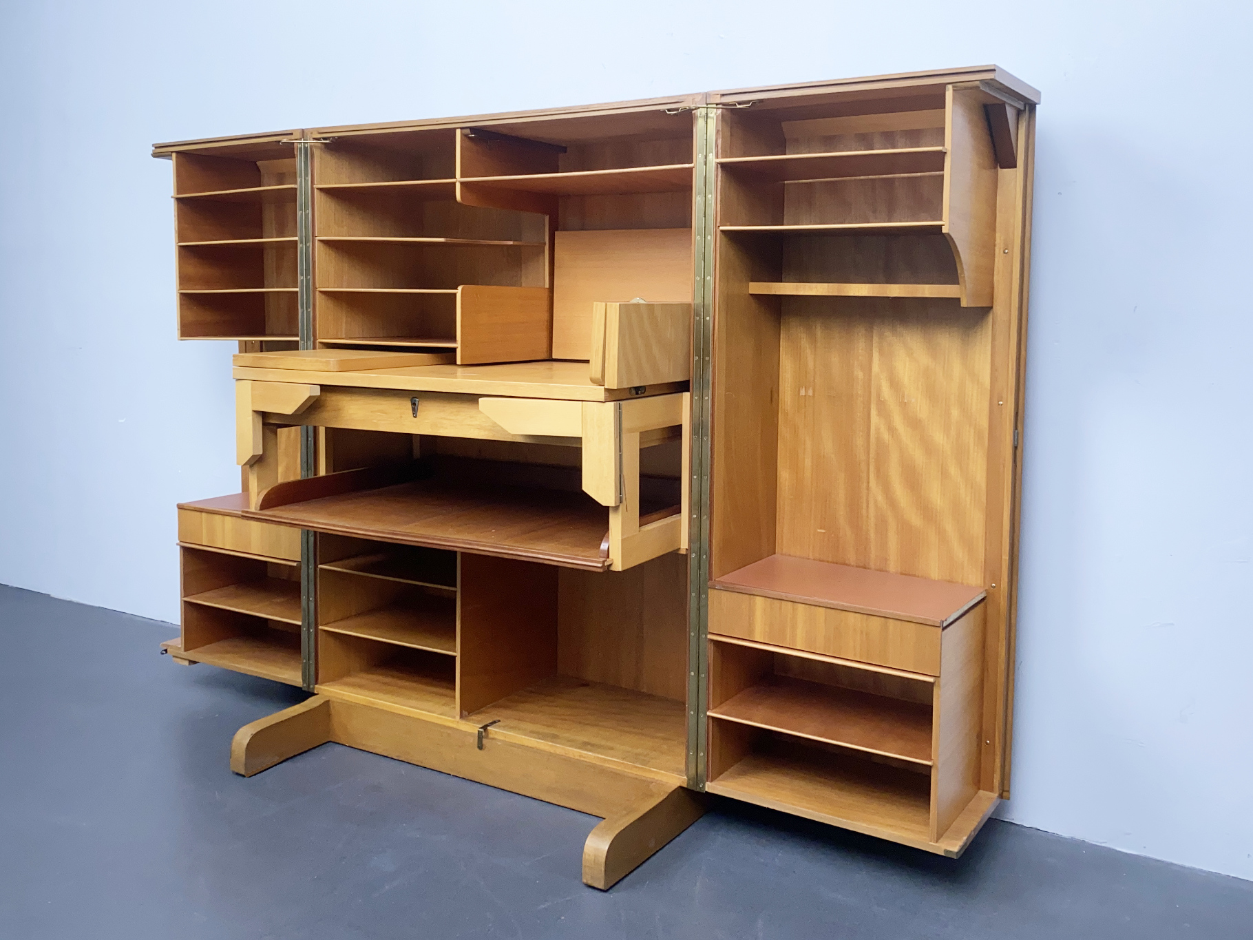 Folding Desk, “Magic Box“, by Mummenthaler & Meier, Switzerland, 1950s