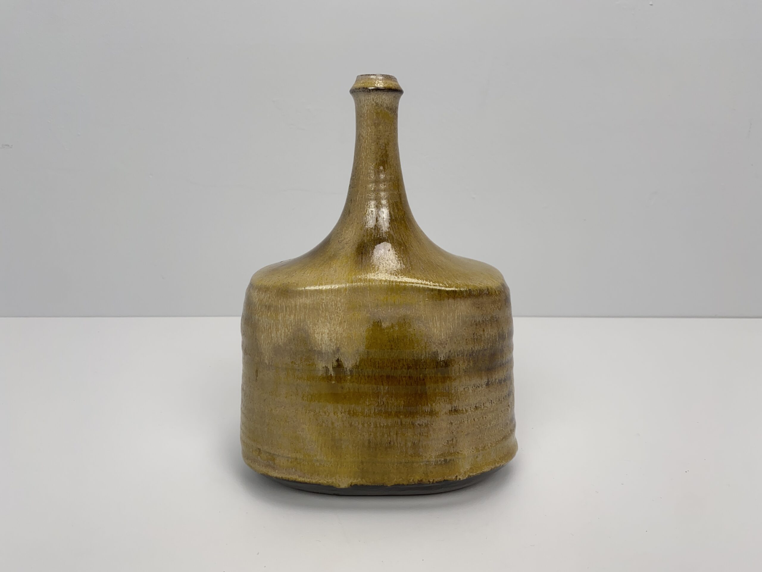 Vase, Ceramic, Earthenware, Unique Piece, Titanium Glaze on Manganese Engobe, by Wilhelm & Elly Kuch, 1968