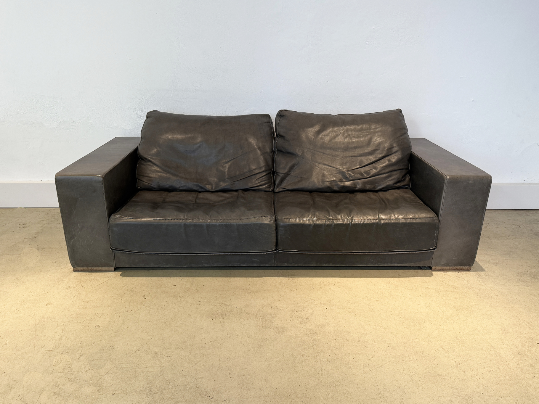 Sofa Budapest, Leder,  von Paola Navone für Baxter, Italien, 1990er