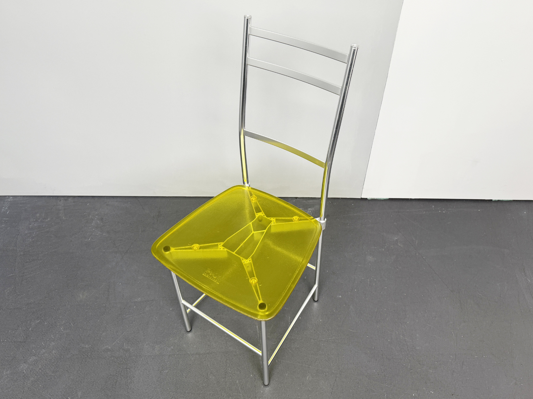 Gelber Stuhl von YCAMI Edizioni, Italien, 1980er
